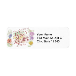 Jane Austen Kind of Day Address Labels