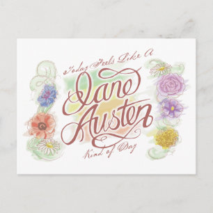 Jane Austen Kind of Day Postcard