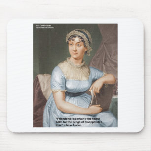Jane Austen Love Finest Balm Quote Cards & Gifts Mouse Mat