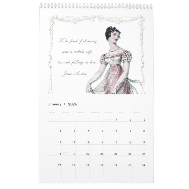 Jane Austen Love Marriage Quotations Calendar 2013 (Jan 2026)