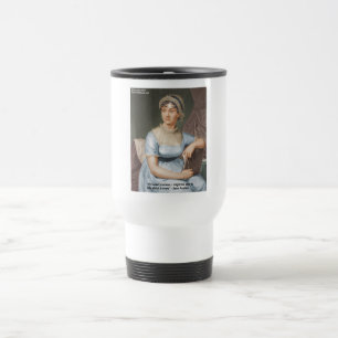 Jane Austen Loved U Less Quote On Gifts & Cards Travel Mug