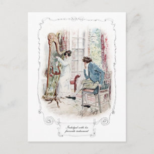 Jane Austen Mansfield Park Illustration Postcard