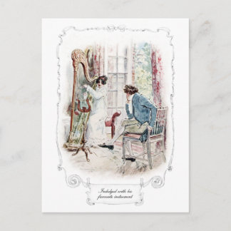 Jane Austen Mansfield Park Illustration Postcard