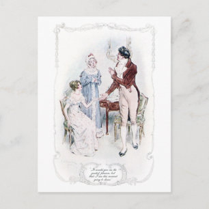 Jane Austen Mansfield Park Illustration Postcard
