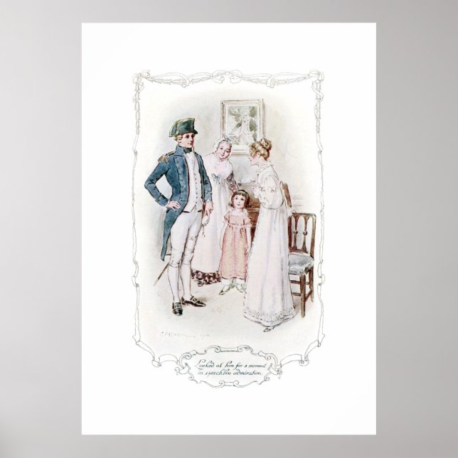 Jane Austen Mansfield Park Illustration Print (Front)