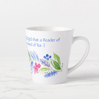 Jane Austen Motto Floral Mug