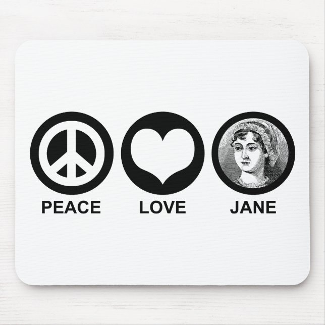 Jane Austen Mouse Mat (Front)