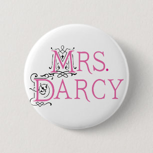 Jane Austen Mrs Darcy Gift 6 Cm Round Badge