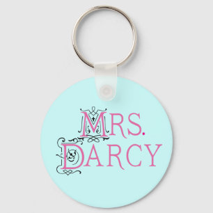 Jane Austen Mrs Darcy Gift Key Ring