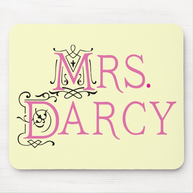 Jane Austen Mrs Darcy Gift Mouse Mat (Front)