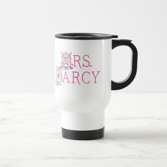 Jane Austen Mrs Darcy Gift Travel Mug (Right)