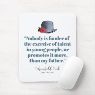 Jane Austen - My Father - Vintage Hat Mouse Mat