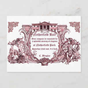 Jane Austen:Netherfield Ball Invite Cards