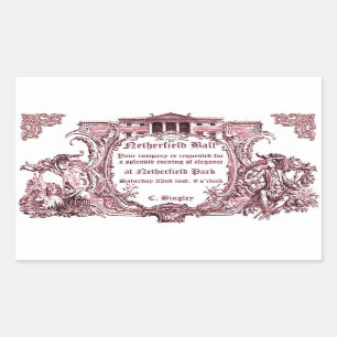 Jane Austen: Netherfield Ball Sticker