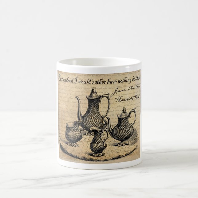 Jane Austen: Nothing But Tea Coffee Mug (Center)