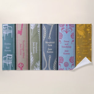 Jane Austen novel Beach Towel
