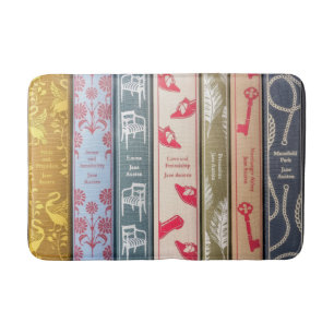 Jane Austen Novels Bath Mat