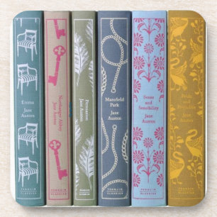Jane Austen novels Coaster