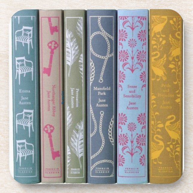 Jane Austen novels   Coaster (Front)