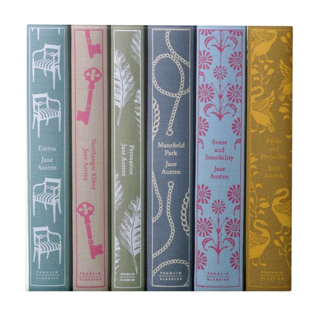 Jane Austen Novels  Tile (Front)