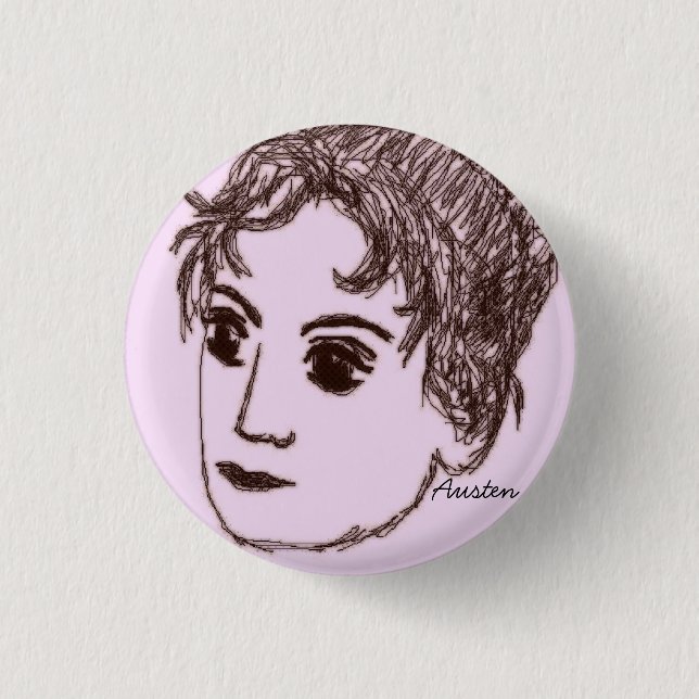 Jane Austen Pin (Front)