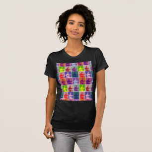 Jane Austen pop art colourful  T-Shirt
