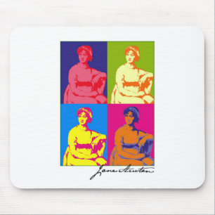 Jane Austen Pop Art Mouse Mat