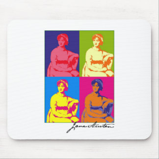 Jane Austen Pop Art Mouse Mat