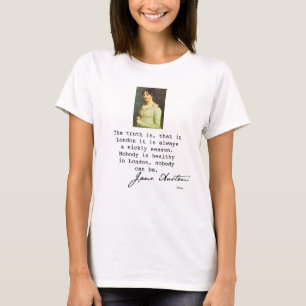 Jane Austen portrait and Emma book quote, T-Shirt