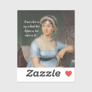 Jane Austen portrait and quote