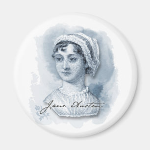 Jane Austen Portrait and Signature Magnet