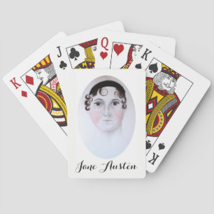 Jane Austen Portrait Bicycle Playing Cards