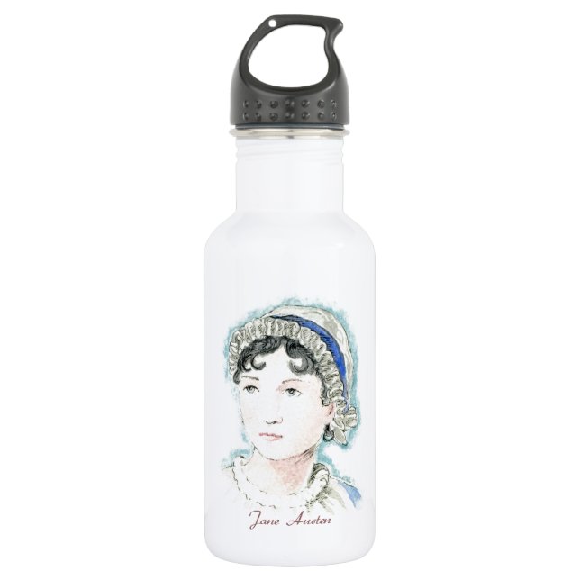Jane Austen Portrait by Alice Flynn 532 Ml Water Bottle (Front)