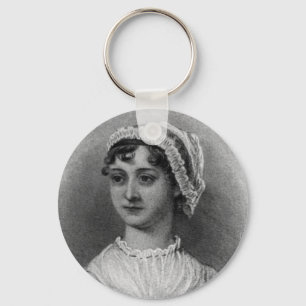 Jane Austen Portrait Key Ring