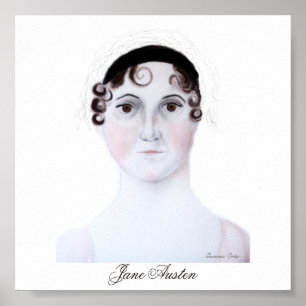 Jane Austen Portrait. Poster