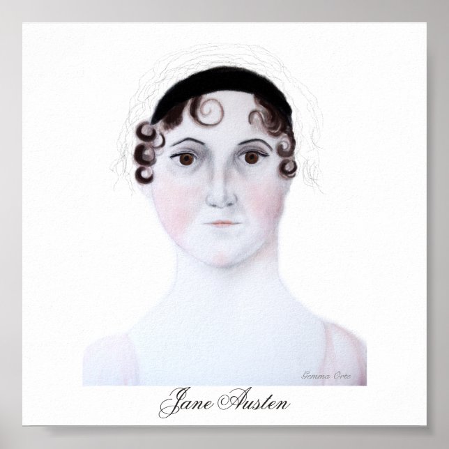 Jane Austen Portrait. Poster (Front)