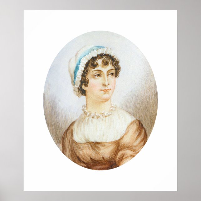Jane Austen Portrait Print Poster (Front)