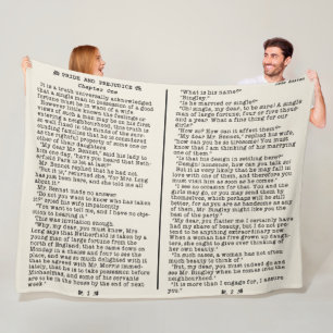 Jane Austen Pride and Prejudice Literature Quote B Fleece Blanket