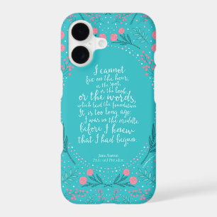 Jane Austen Pride and Prejudice Teal & Pink Floral