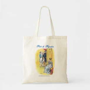 Jane Austen Pride & Prejudice - She is Tolerable Tote Bag