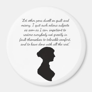 Jane Austen quote Magnet