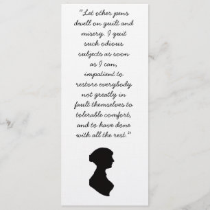 Jane Austen quote on writing Invitation
