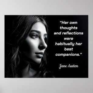 Jane Austen Quote POSTER - Her Thoughts