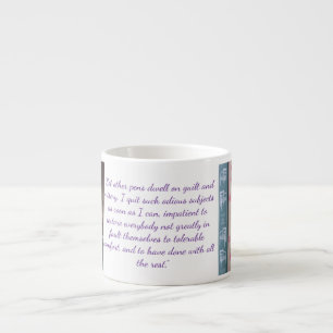 Jane Austen Quote (Purple) Espresso Cup