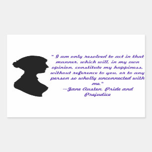 Jane Austen Quote Sticker