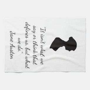 Jane Austen quote Tea Towel