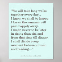 Jane Austen Reading and Music quote