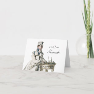 Jane Austen Regency Custom Personalised Notecards