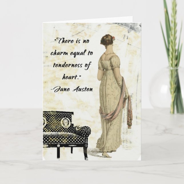 Jane Austen Regency Inspired Design Card (Front)