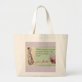 Jane Austen rules Large Tote Bag